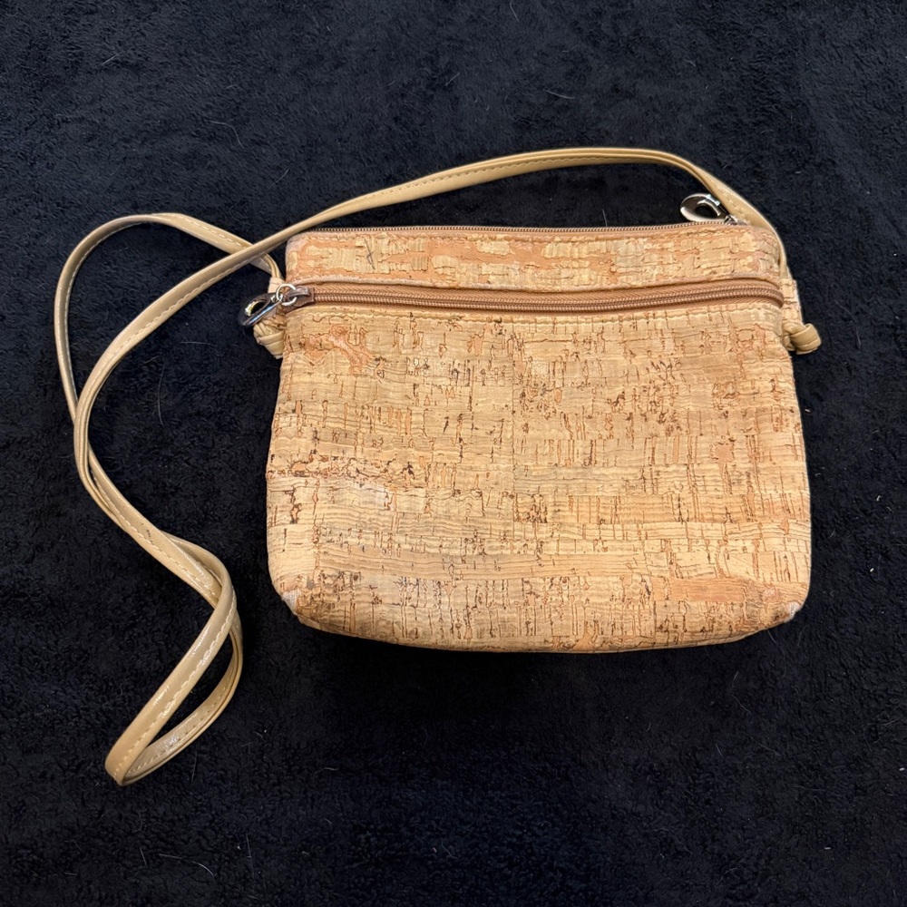 Vintage Cork Cross Body Bag
